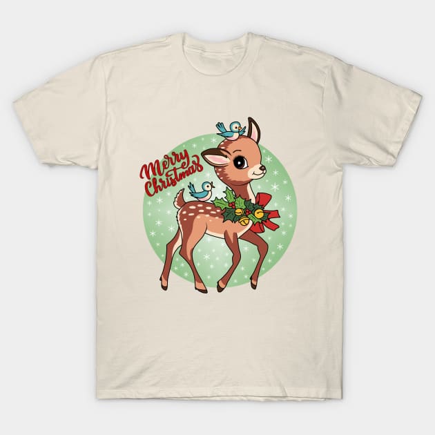 Little Reindeer T-Shirt by valentinahramov